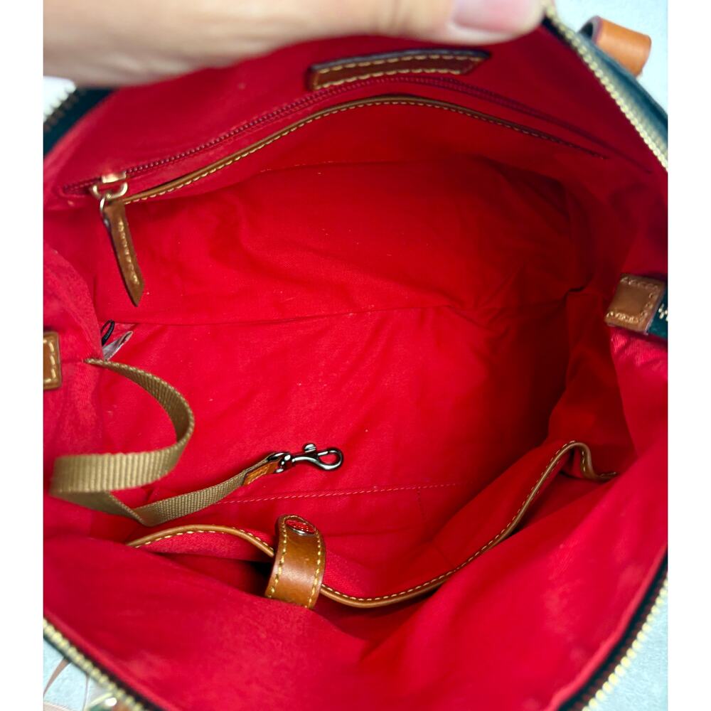 Dooney & Bourke NWT Bristol Satchel, Black Pebble Leather with Matching Pouch - Picture 11 of 16